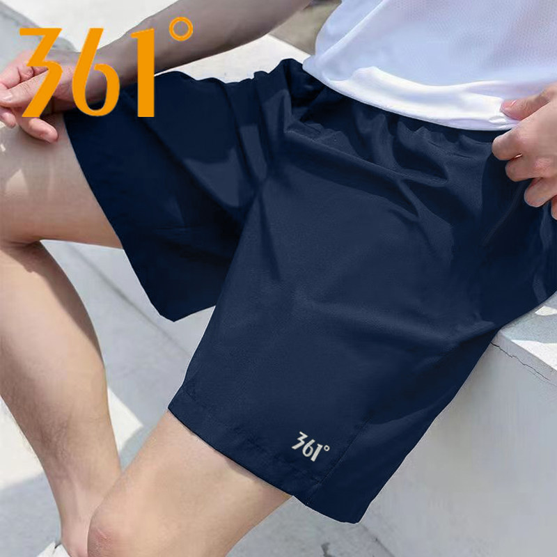 361 спортивные шорты мужские, новинка лета 2025, быстросохнущие дышащие брюки с пятью точками, свободные повседневные брюки, шорты для бега