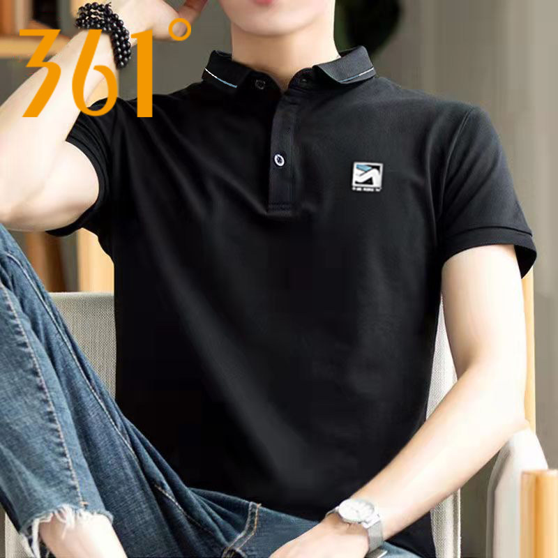 361 Sports Short Sleeve Male 2022 Summer New Knitted Breakfast T - shirt Official Hundred Comfortable POLO Shirt Men
