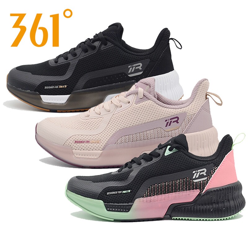 361 Women Shoes Casual Shoes 2022 New Spring Light Shock Absorbing Sneakers 361 Degrees Fitness Comprehensive Training Shoes