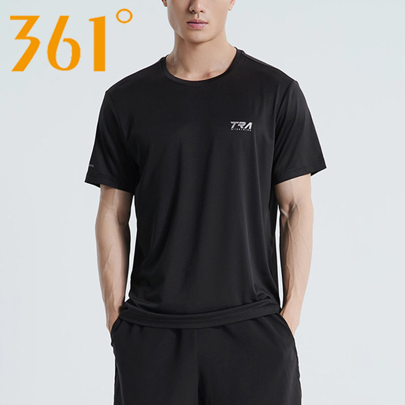 361 Sports T Shirt Men 2022 Summer New Ice Filament Casual Needs Short Sleeve 361 degree Dry Breakfast Short T Top