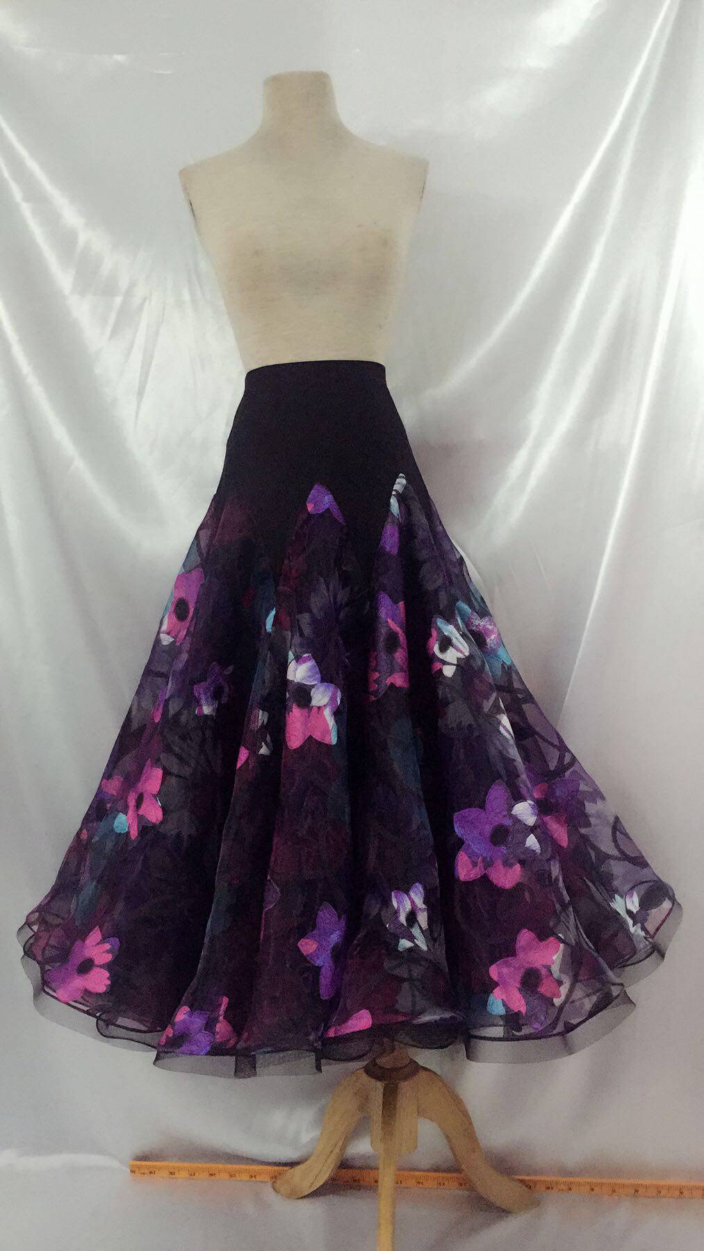 Customized new modern dance waltz dance skirt large size social dance square dance performance large swing skirt