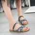 Dép nữ sang trọng 2018 nữ sinh mới hè đế bệt đế xuồng phiên bản Hàn Quốc mềm mại của chị em boho một đôi giày đi dép