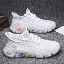 Mens shoes 2021 new summer breathable thin sneakers Joker casual hollow mesh shoes youth running trendy shoes