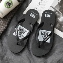 Slipper men summer leisure non-slip wear-resistant beach summer feet fashion fashion wear Flip-flops ins Tide brand
