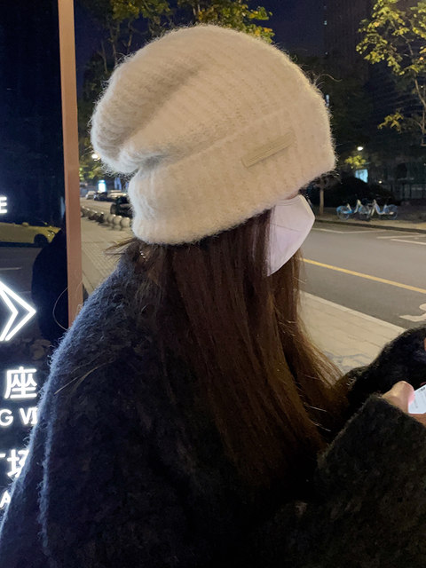 Hats for Women 2023 New Winter Loose Big Head Circumference Warm Pile Cold Hat Big Face Small Woolen Hat Autumn and Winter