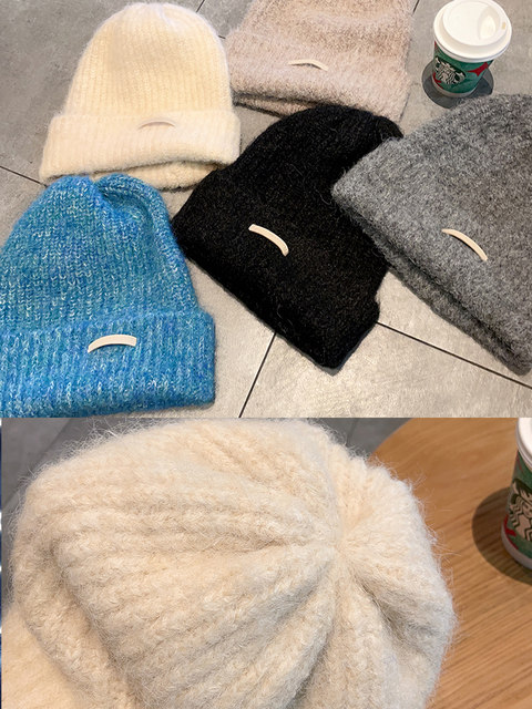 Hats for Women 2023 New Winter Loose Big Head Circumference Warm Pile Cold Hat Big Face Small Woolen Hat Autumn and Winter