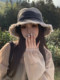 Japanese Style Retro Cowboy Fisherman Hat Women's Summer Big Head Bucket Hat Old Sunshade Sun Protection Face Small Hat