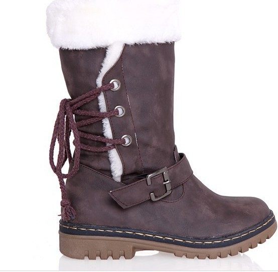 Womenbigsize414243snowboots large size snow boots thick wool cotton boots women's shoes