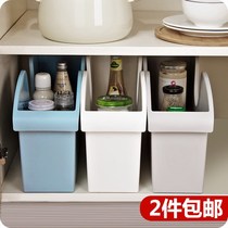 Kitchen pulley pot cover rack cabinet storage slide box pot storage rack plastic seasoning rack storage rack storage