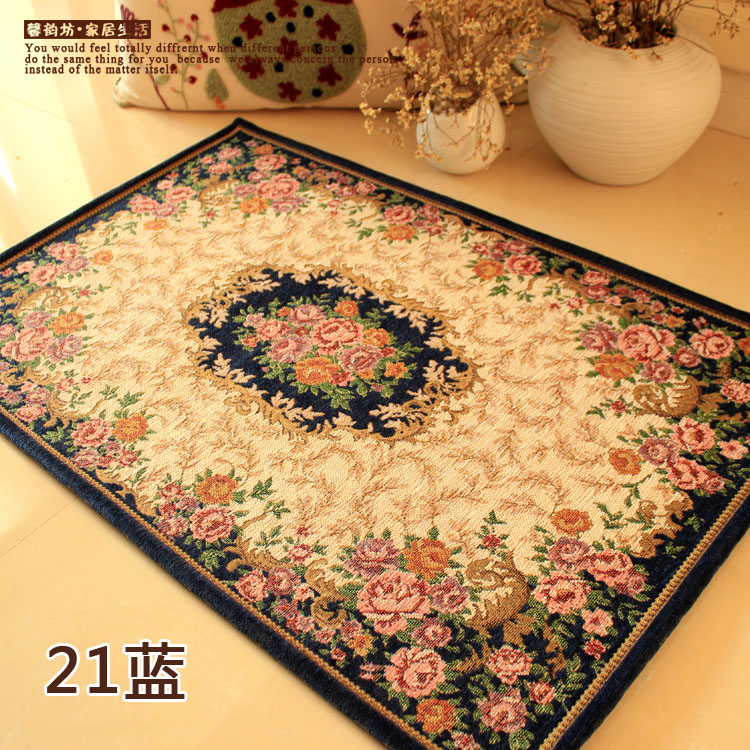 [Multi-kích thước] Châu Âu mục vụ Dorni Jacquard thảm non-slip thấm mat thảm cửa thảm nhà hiên mat