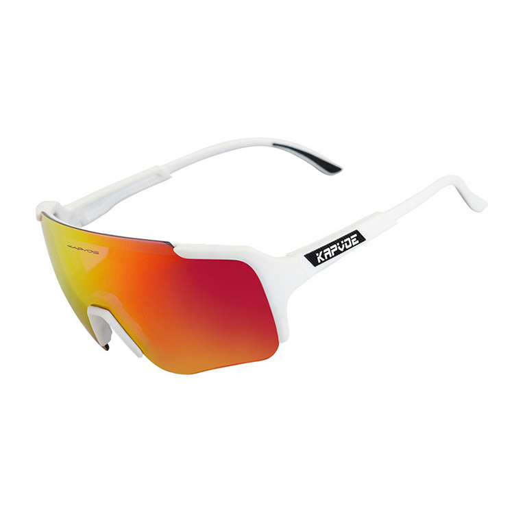 Polarized cycling sunglasses fashion sports goggles KAPVOE 9051 hidden half frame myopia wind proof