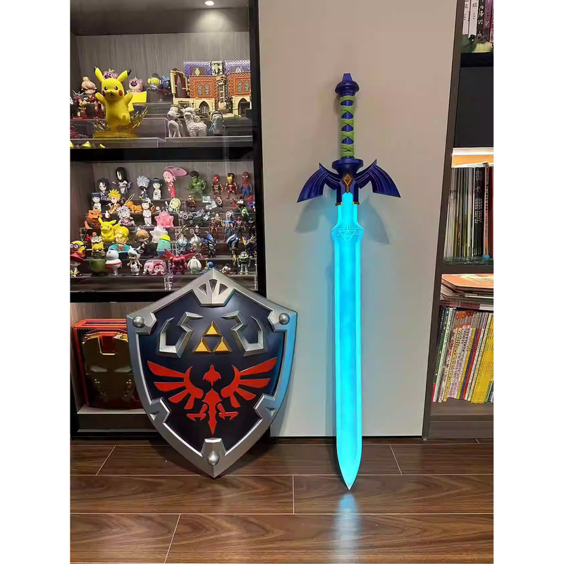 Full Metal 1:1 Scale Adult Master Sword Complete Set Link Weapon Cosplay Suitable for Conventions the Legend of Zelda