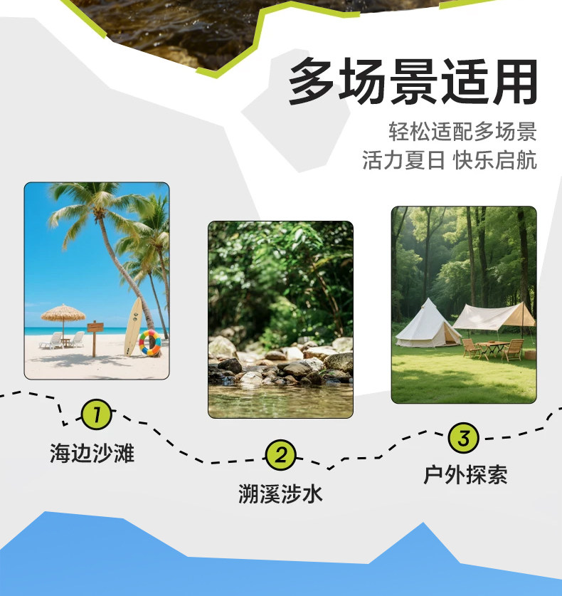 双星儿童凉鞋女孩夏季2026新款可下水轻便软底夏天透气包头运动鞋 — 3