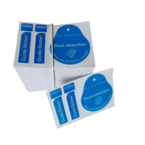 Mobile phone film tool dust removal sticker guide label small neutral vacuum paper all English dust removal fixed label