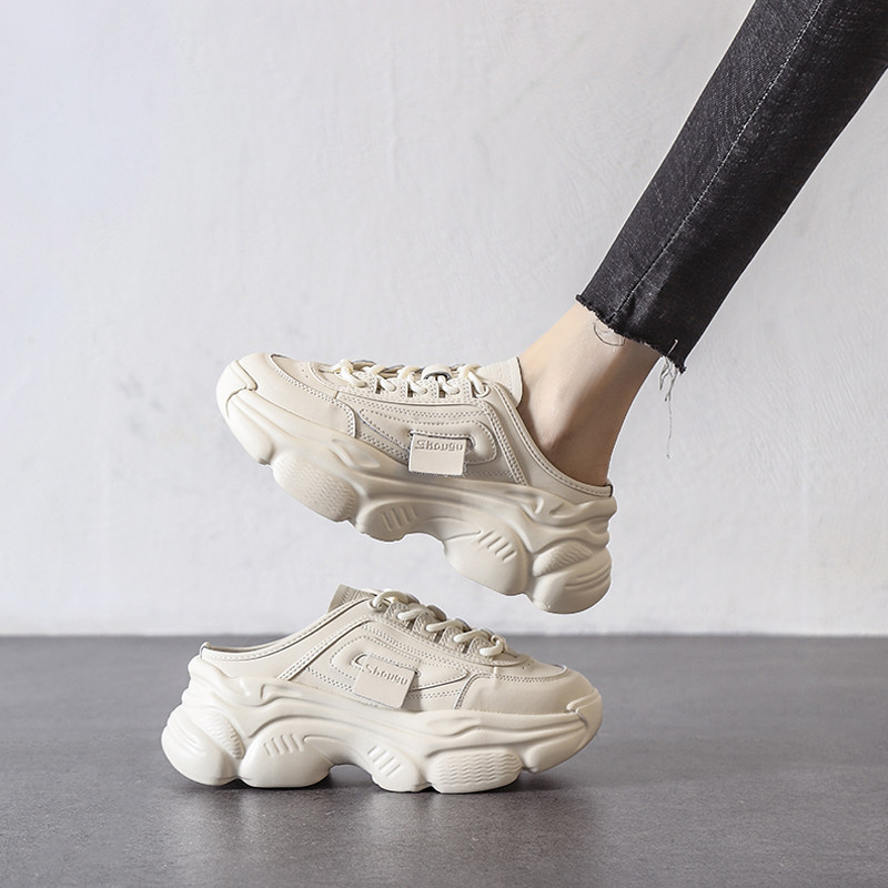 Tribute Classic Trendy Fashion 2022 New Casual Shoes Harbor Wind White Pine Pastry Base Old Daddy Shoes Woman