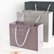 Paper bag portable small fresh return gift horizontal decorative bag gift bag European-style Japanese-style high-end simple packaging
