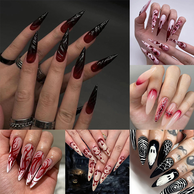 Halloween Nail Art Stickers with Ghost, Spider Web, Star, Moon, Witch Hat, Plasma Wound, Pumpkin Halloween Nail Art Stickers with Ghost, Spider Web, Star, Moon, Witch Hat, Plasma Wound, Pumpkin