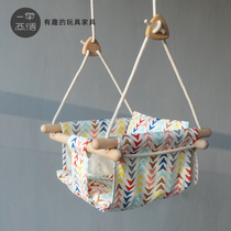 Kill two birds with one stone Baby swing Indoor household hanging chair Infant small hanging basket swing Child baby fabric rocking chair