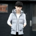 Vest nam phiên bản Hàn Quốc mùa thu đông giả xuống cotton nam áo khoác giản dị