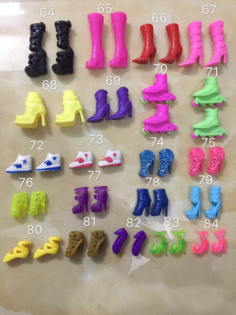 Đặc biệt cung cấp giày Barbie cao gót Công Chúa home pha lê giày trẻ em chơi nhà đồ chơi phụ kiện đồ chơi cho bé gái 2 tuổi