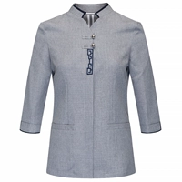 Женская серая седьмая рукав