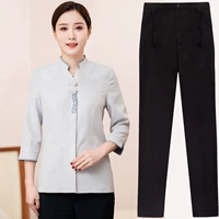 Женский белый семисторонний рукав+брюки