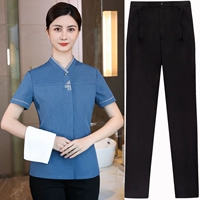 Синий топ+брюки (та же самая модель мужчин и женщин)