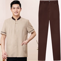 Желтые штаны, короткий рукав