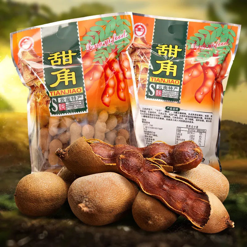 11 catties of sweet and sour horn Yunnan specialty fresh fruit sweet and sour horn sweet and sour horn with shell dry food gourmet tamarind zero