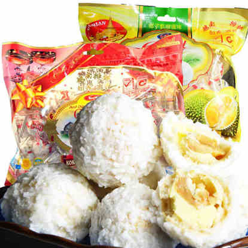 Sugar-in-sugar 900g years goods Festive Sugar snacks Sugary Durian Coconut Cake Tasty Snacks Coconut Candy Delight