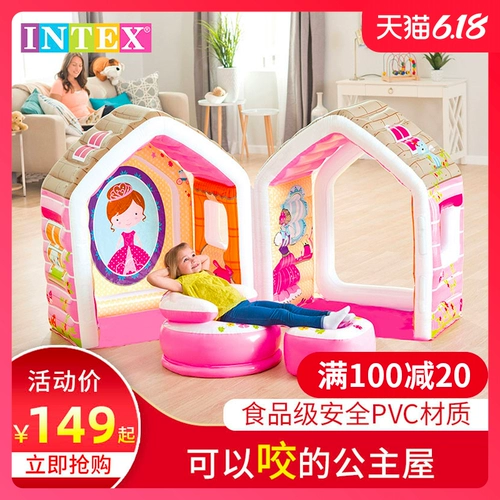 INTEX Надувной наряд маленькой принцессы, палатка, детский домик, детская игрушка, игровой домик