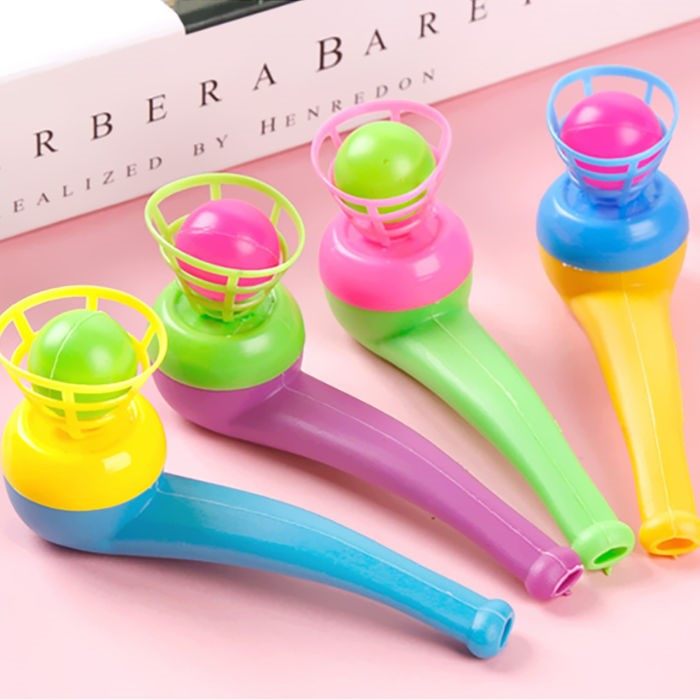 80 Rear Childhood Nostalgia Blow Magic Suspended Plastic Suspended Blow Ball Instrumental Child Baby Creative Toy Gift