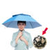 Umbrella mũ mặc dù mũ cá overhead ô ngoài trời đầu cá ô đầu gắn trên ô gấp đôi. 