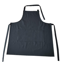 Black Kitchen Apron With Sleeveless Pure Color Male And Female Chefs Full Cotton White Bib Flower Shop Attendant