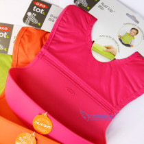 American OXO show baby silicone bib rice pocket waterproof three-dimensional baby feeding saliva bib foldable