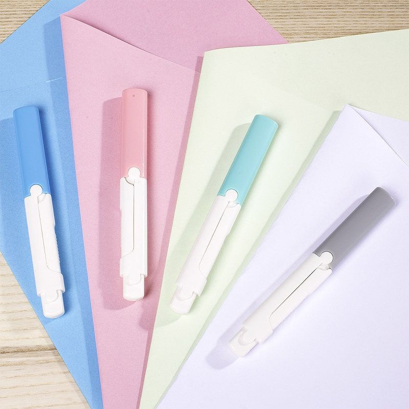 Able Portable Scissors Pen Type Small Hand Mini Carry-on Type Creative Folding Pen Type Cute Korean Version Student Small Cut Head Hand Ledger Wire Cut Head Home With Stainless Steel Multifunction