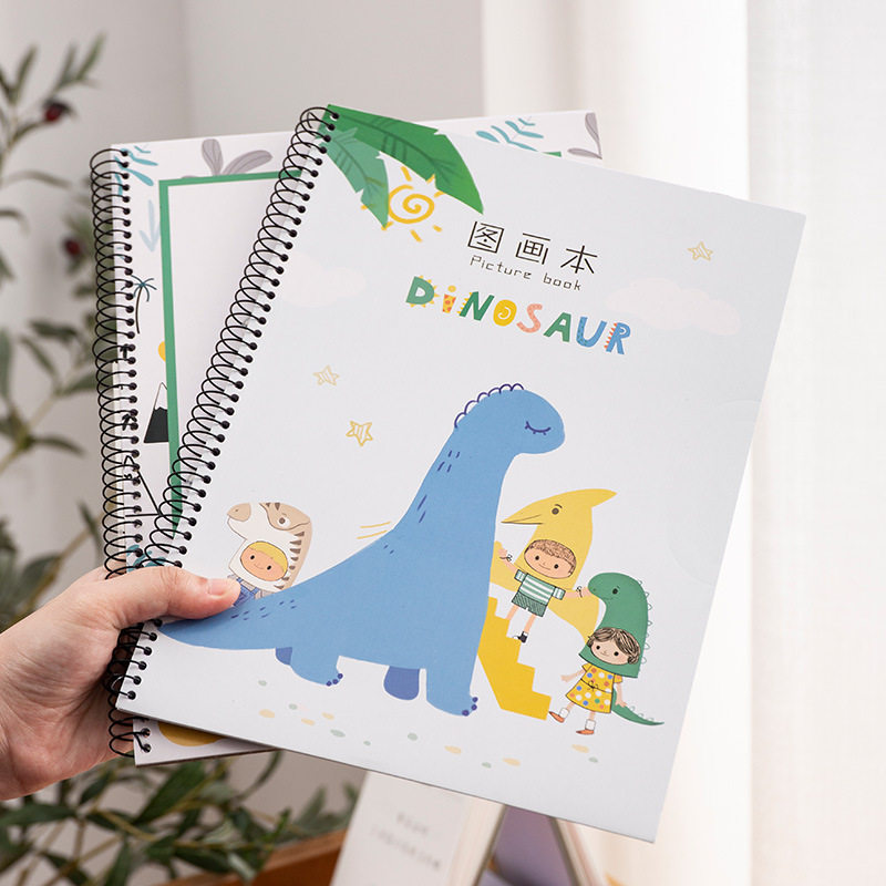 Sketch Ben a4 beginner hand-painted drawings Ben elementary school children with blank fine art Benko thickened 16K drawing Ben 100g smooth sketching paper cute cartoon children watercolor pencil colorful pencil graffiti ben