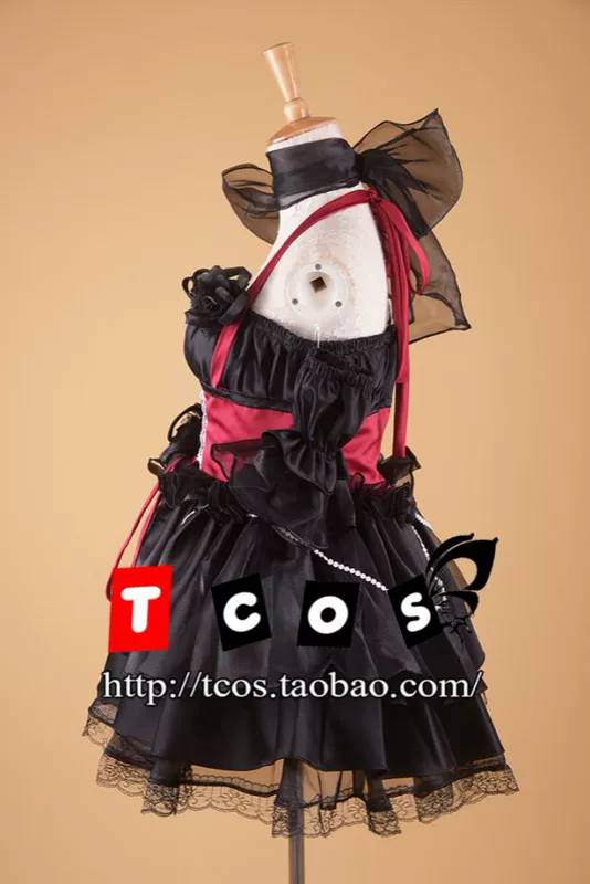 Ngọt ngào dễ thương Váy đầm Anime SD đen đỏ organza LOLITA ăn mặc trang phục cosplay nữ toga himiko cosplay