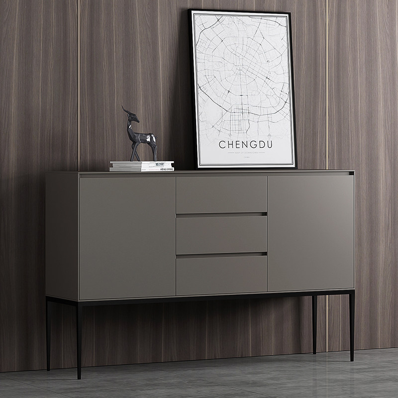 Italian light luxury dining cabinet Nordic minimalist paint dining room cupboard modern minimalist dining room side cabinet storage cabinet customization