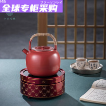 Japans Xiaoxi Xiaoya Xiaoya red gold electric ceramic stove Japanese-style tea maker household tea stove silent iron kettle silver kettle no