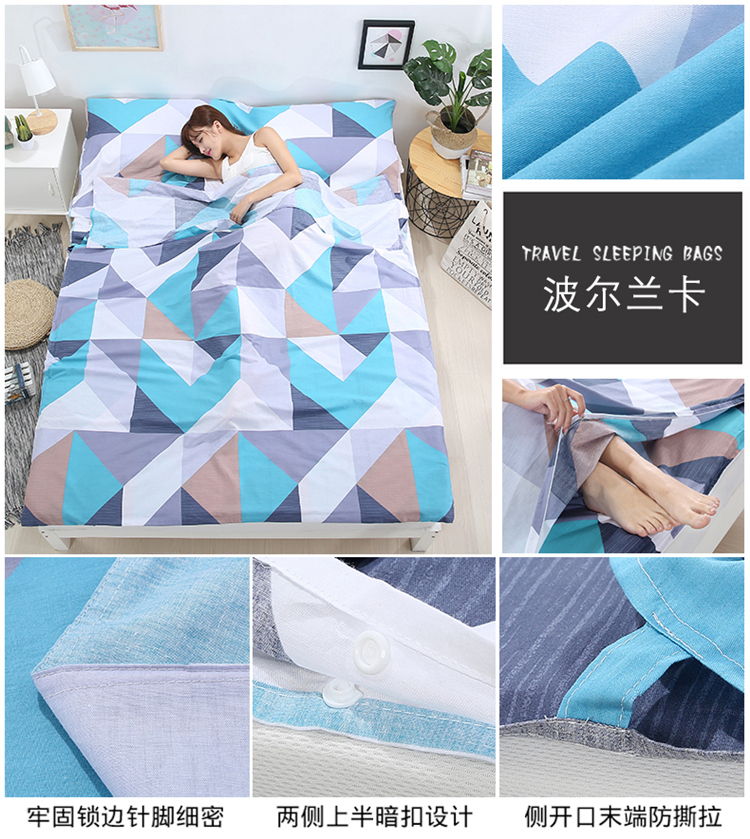 Khách sạn du lịch trên bẩn túi ngủ người lớn trong nhà khách sạn đôi quilt cover du lịch xách tay tấm chống bẩn người cotton