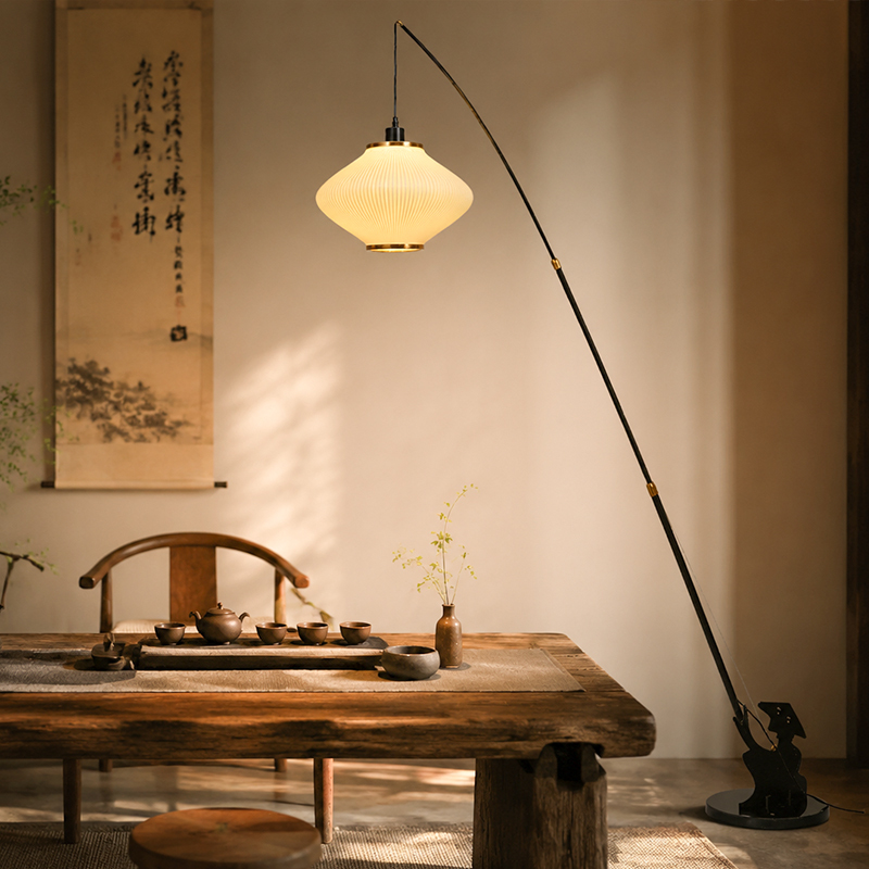 Vintage Wabi-Sabi Style Fishing Floor Lamp for Tea Room, Living Room, Next to Sofa, Atmospheric Art, Bedroom Decoration, Table Lamp Vintage Wabi-Sabi Style Fishing Floor Lamp for Tea Room, Living Room, Next to Sofa, Atmospheric Art, Bedroom Decoration, Table Lamp