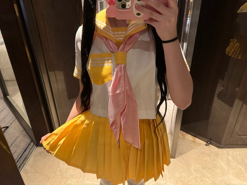 [in Stock] Bodyline Japanese Brand Brand New Unopened Sailor Suit Set Yellow Full-Breasted Jk Uniform