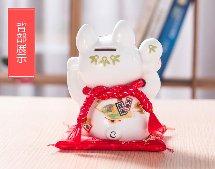 Piggy Bank Piggy Child Tài chính Lợn Full Net Đỏ Sáng tạo gốm Thay đổi Piggy Bank Red Pig Piggy Bank Trang trí - Trang trí nội thất shop bán đồ trang trí phòng ngủ
