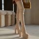 Independent Foreign Trade European and American Style Plus-Size Women's Over-The-Knee Boots with Waterproof Platform, Ultra-High Heels, Sexy Nightclub Pole Dance Boots