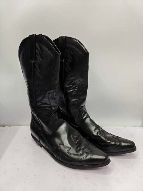 Custom-Made Foreign Trade European and American Style Embroidered Retro Women's Plus-Size Fashion Versatile Men's Western Cowboy Boots Low-Heeled Riding Boots