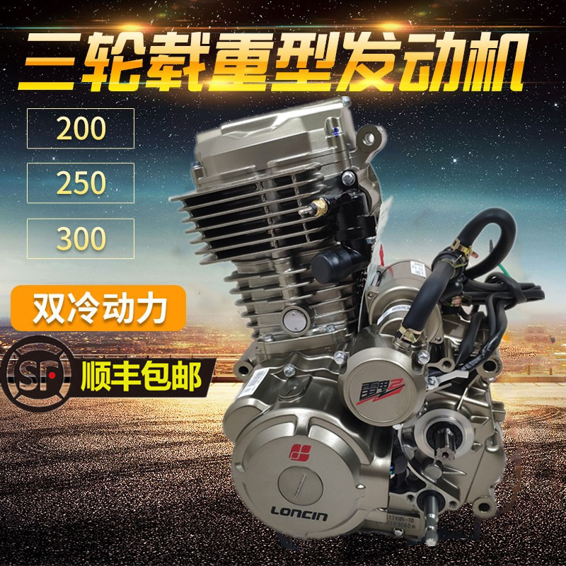 Tricycle Engine 200 250 300CC Water-cooled Longxin Thunderbolt Tricycle Shunfeng
