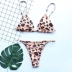 Màu vàng da báo bikini nghệ thuật thủy triều gợi cảm băng bó bikini ba điểm áo tắm nữ thong Bikinis