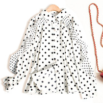 Light luxury big foreign trade original single cut standard tail goods exported to Europe and the United States High-end counter more than single brand new chiffon shirt