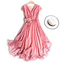 European goods foreign trade womens clothing single order cabbage price discount tail single clearance lace fairy dress chiffon dress women